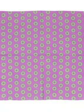 Phish Purple w/Green Donuts Bandana ~ 22" x 22" ~ Cardstock Hanger ~ Brand New!